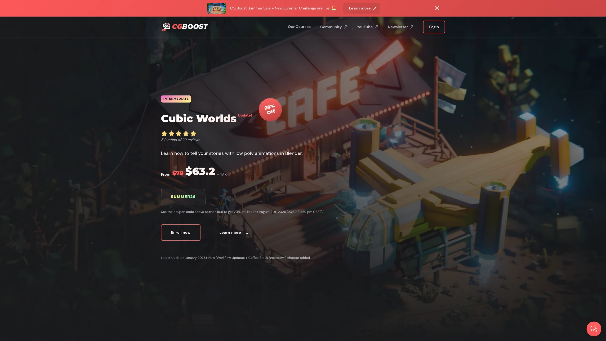 CGBoost Cubic Worlds - low poly 3D scenes built from cubes