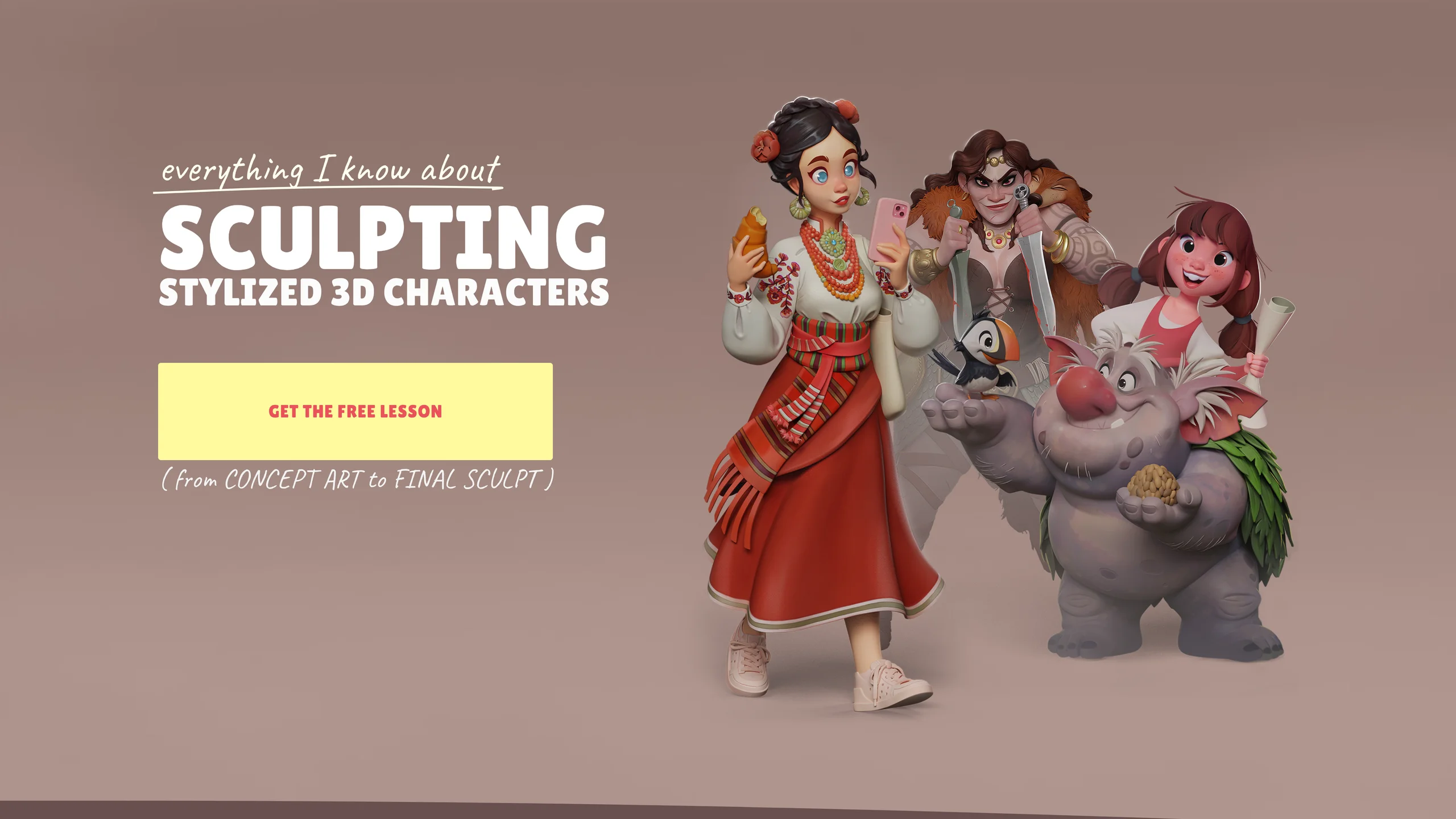Everything I Know About Stylized 3D Characters course